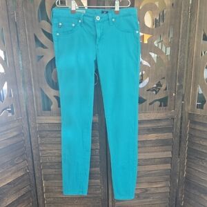 AG Adriano Goldschmied Vibrant‎ Blue Skinny Jeans